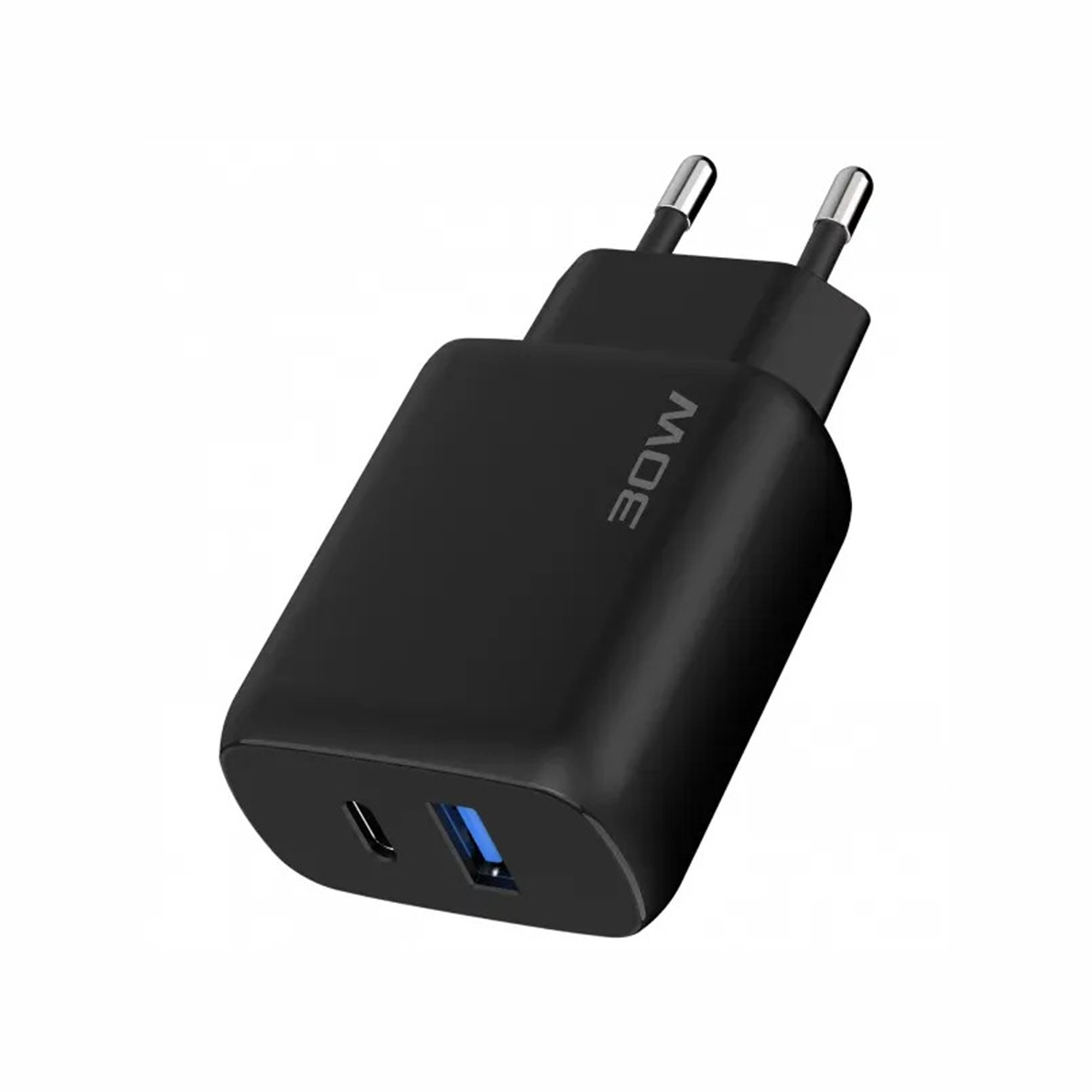 СЗУ Proove Silicone Power 2 30W (Type-C + USB) + Cable Type-C to Type-C (1m) (black)